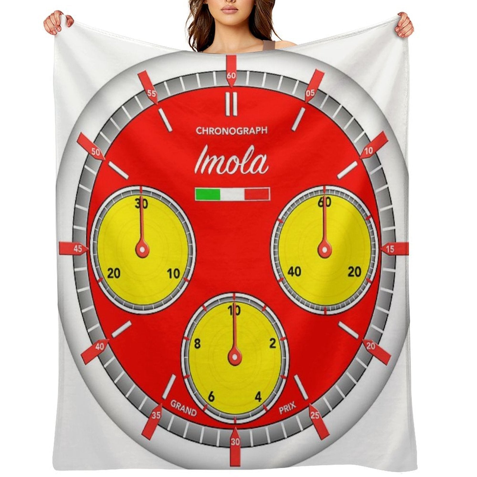 Imola  Motorsport  Racing  Chronograph Versatility Throw Blanket