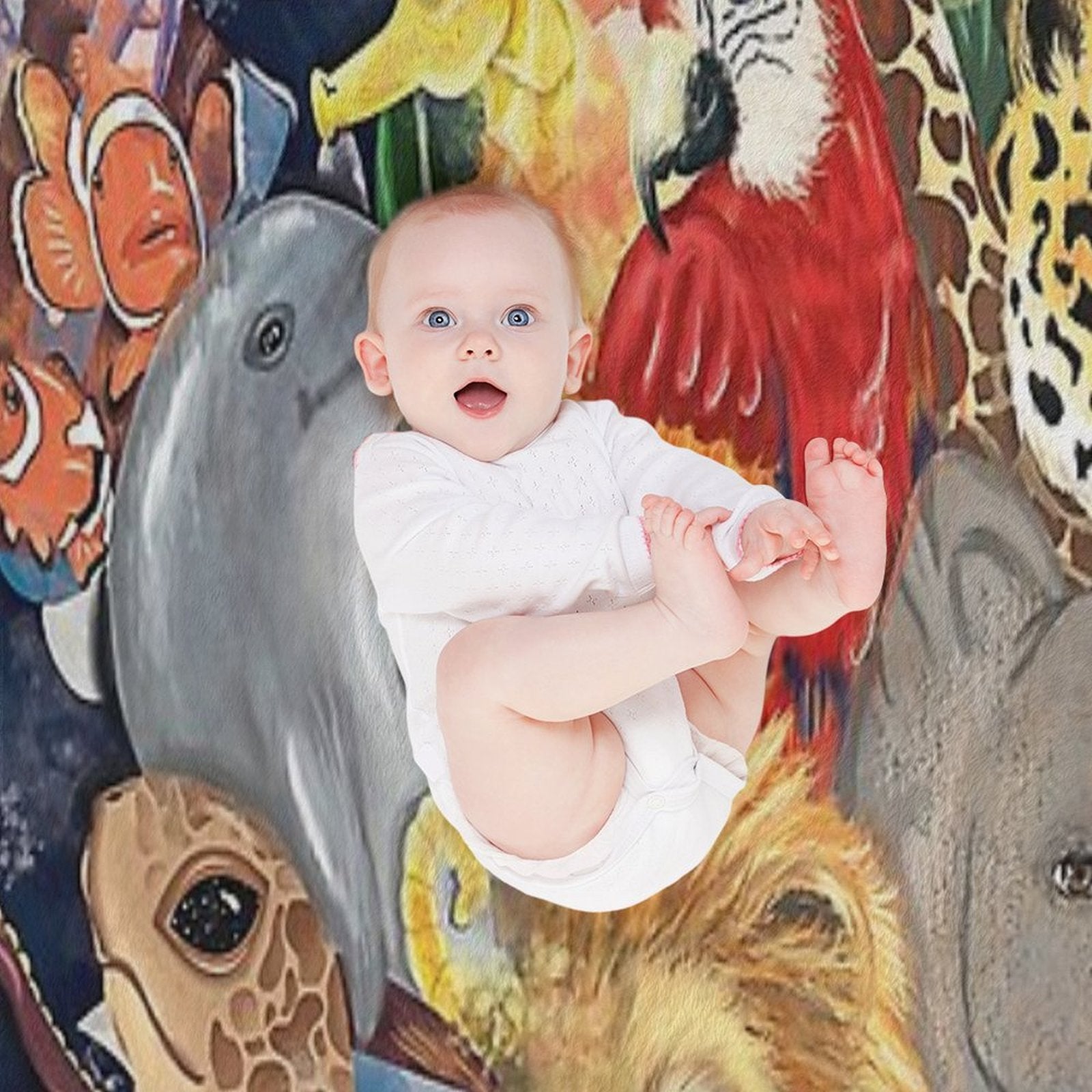 Life Collage Wrinkle-free Throw Blanket