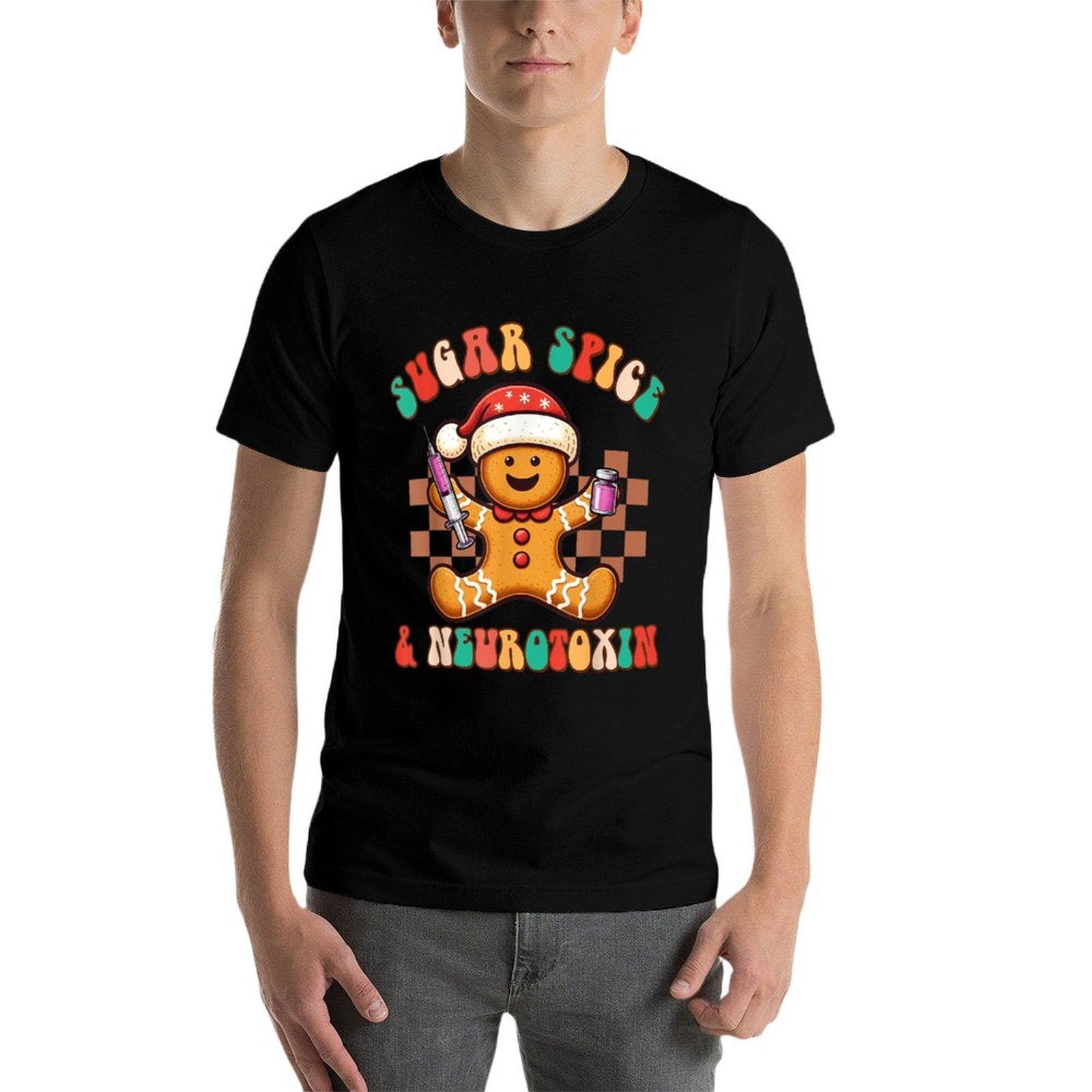 Christmas Botox Dealer Nurse Injector Sugar Spice  Neurotox  Moisture-wicking T-Shirt
