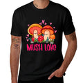 Kids Mush Love Cute Mushroom Lover Fungi Botanical Valentines  Graphic-printed T-Shirt