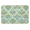 Jade Enamel Art Deco Fans  Absorbent Bath Mat