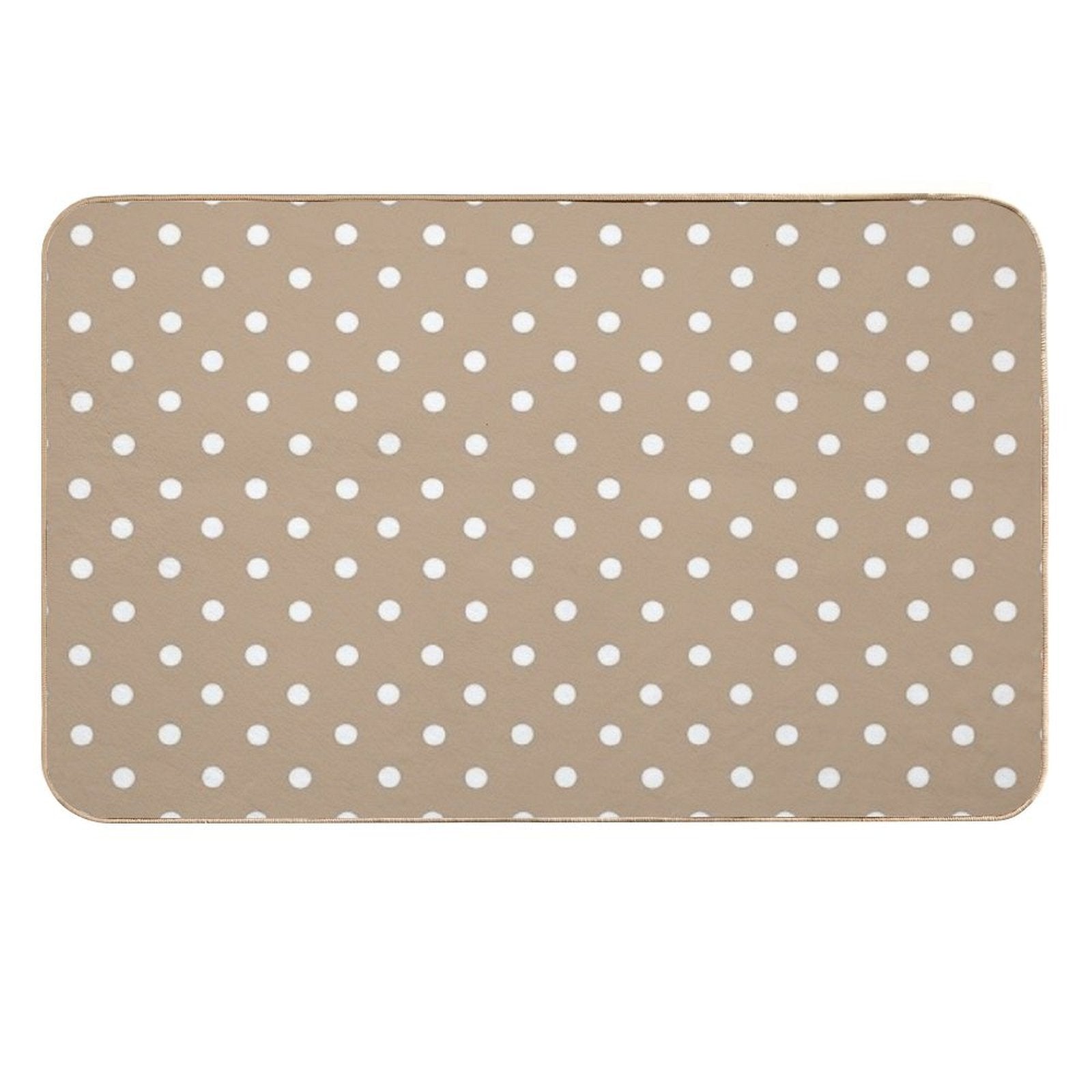 Polka Dot,dots,circles,nude,beige Background  Toxin-Free Bath Mat