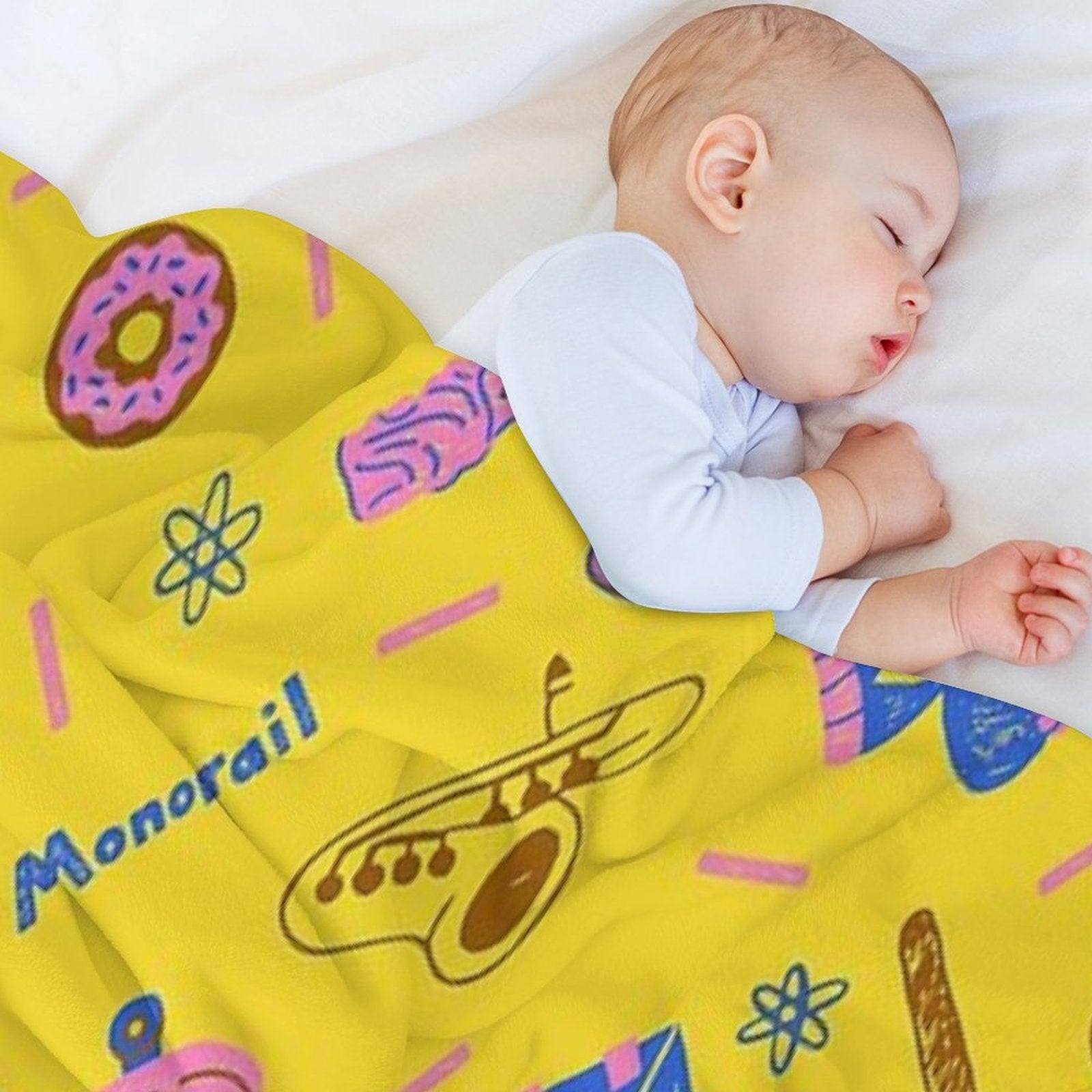 Comprehensive Simpsons Pattern Premium Throw Blanket