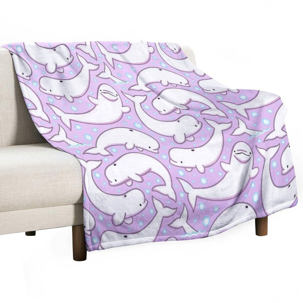 Believe in The Beluga Wrinkle-free Throw Blanket