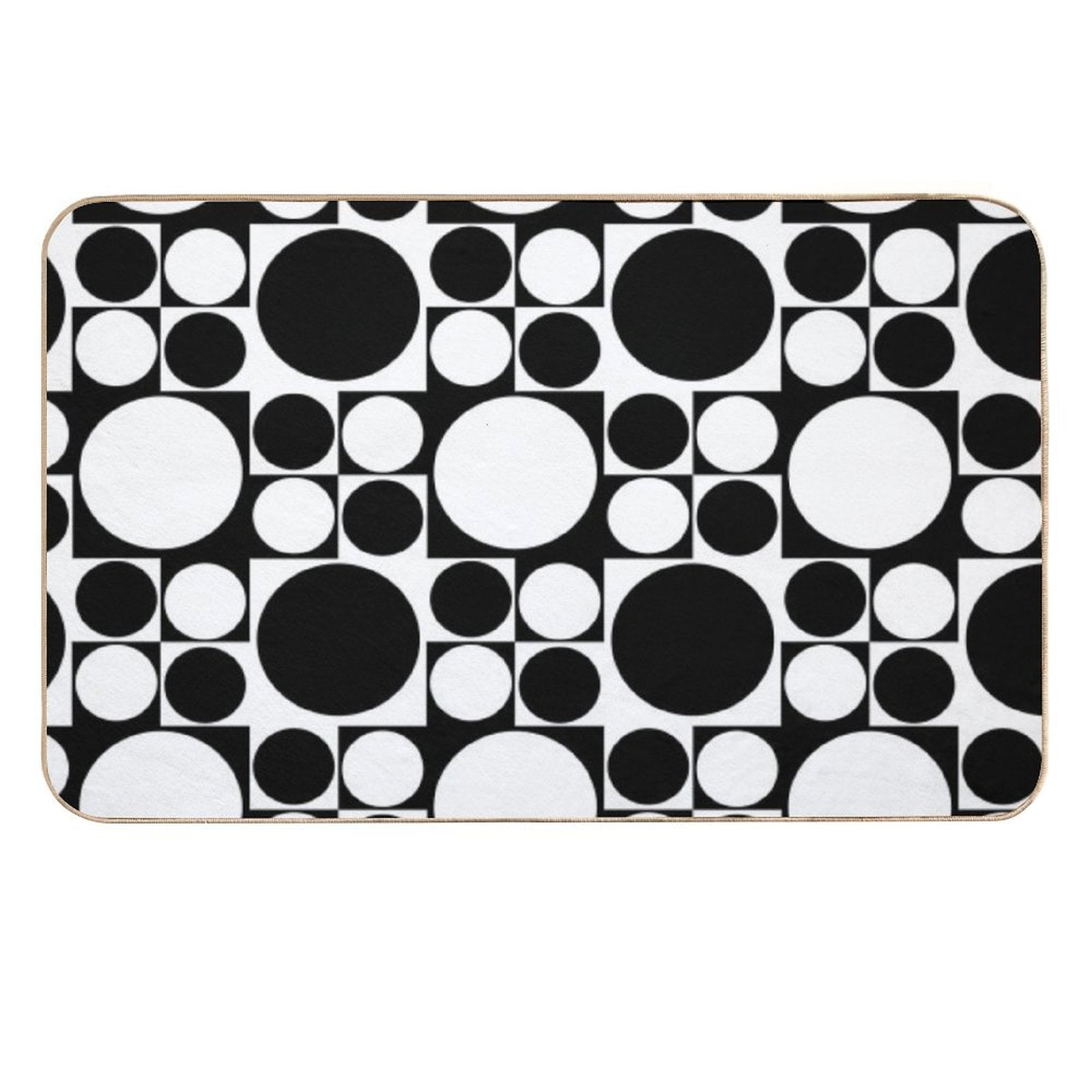 Mod Op Art Dress  Anti-Trip Bath Mat