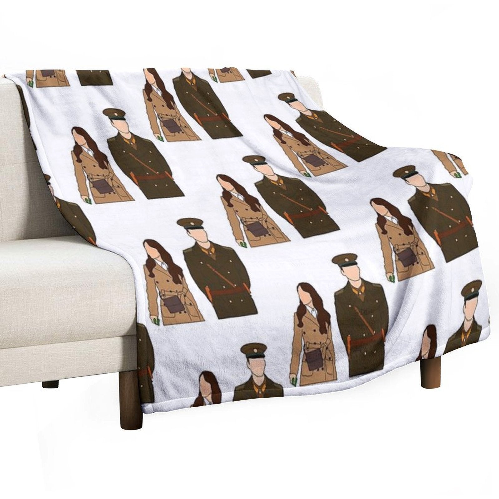 CRASH LANDING ON YOU Plush Throw Blanket