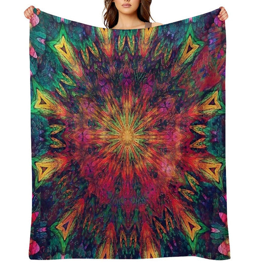 Mandala Love Compact Throw Blanket