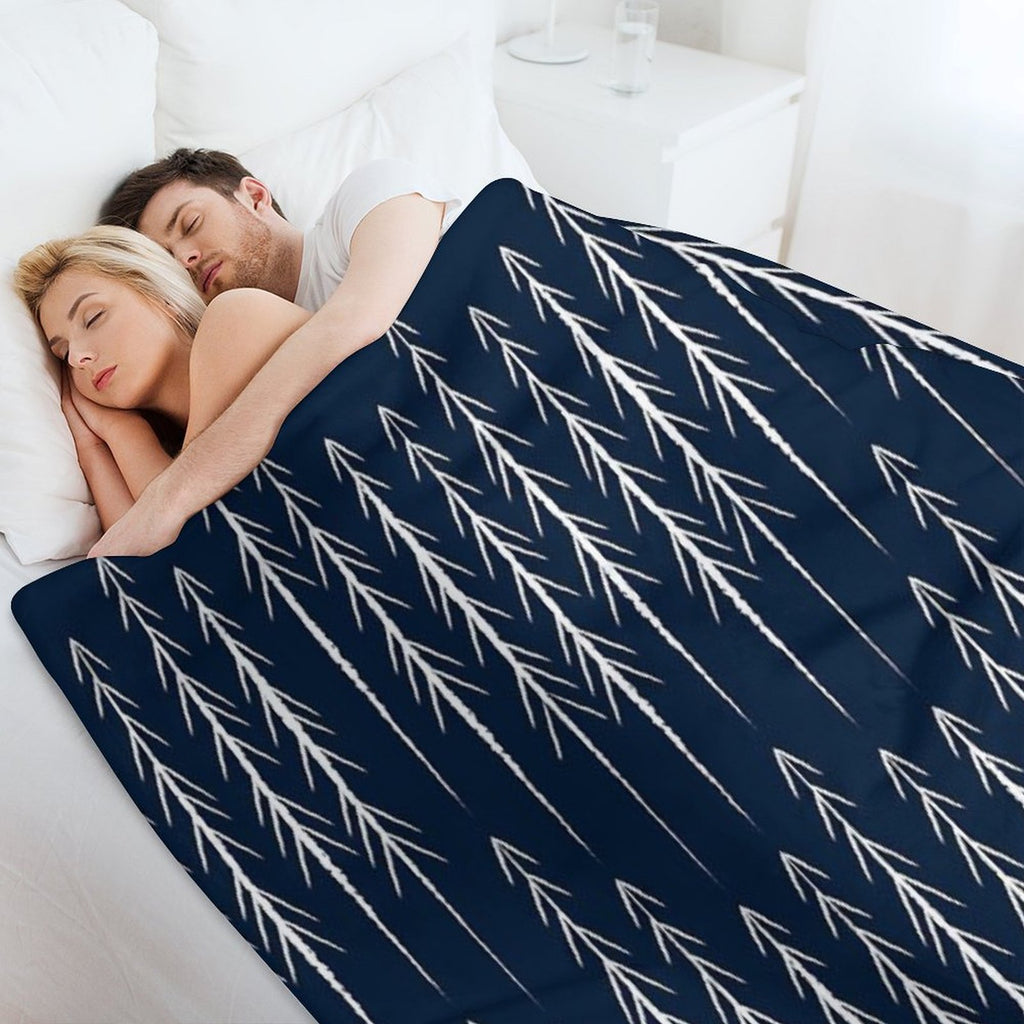 Pine Trees Machine-washable Throw Blanket