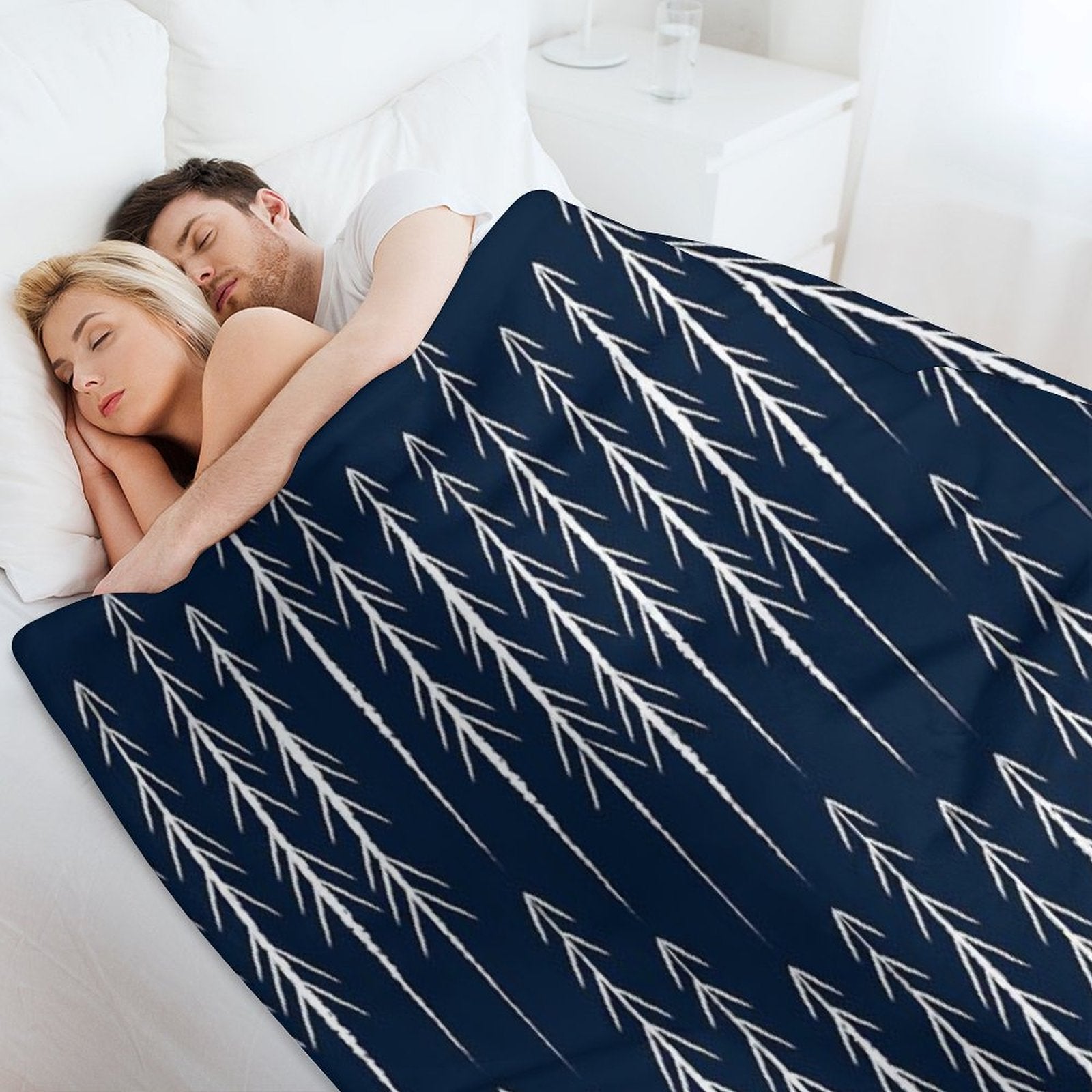 Pine Trees Machine-washable Throw Blanket