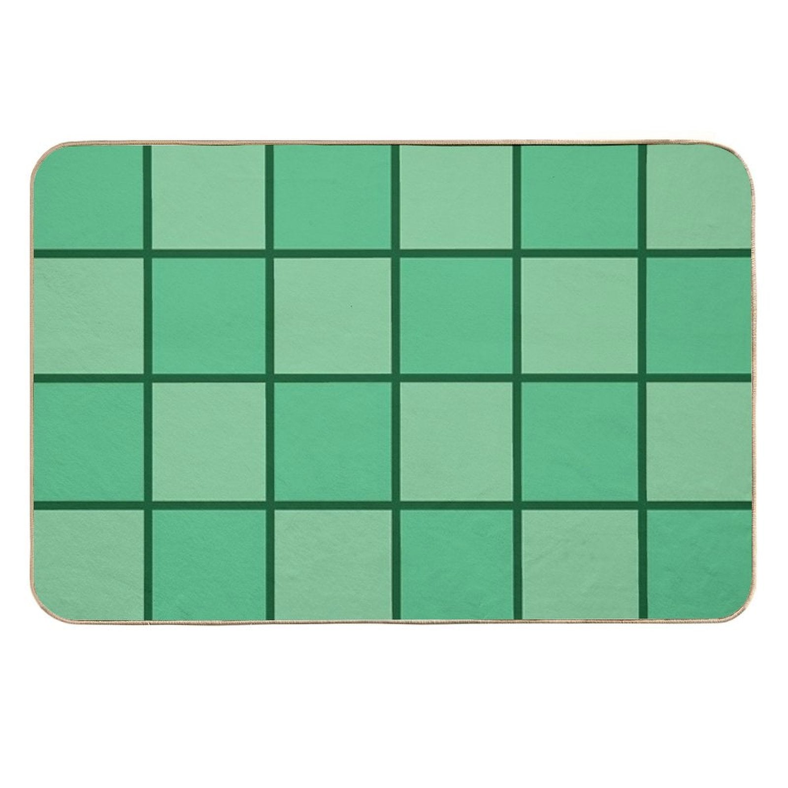 Seaside Window Art - Seaside Green Tones - Home Decor & Personal Style  Stain-Proof Bath Mat