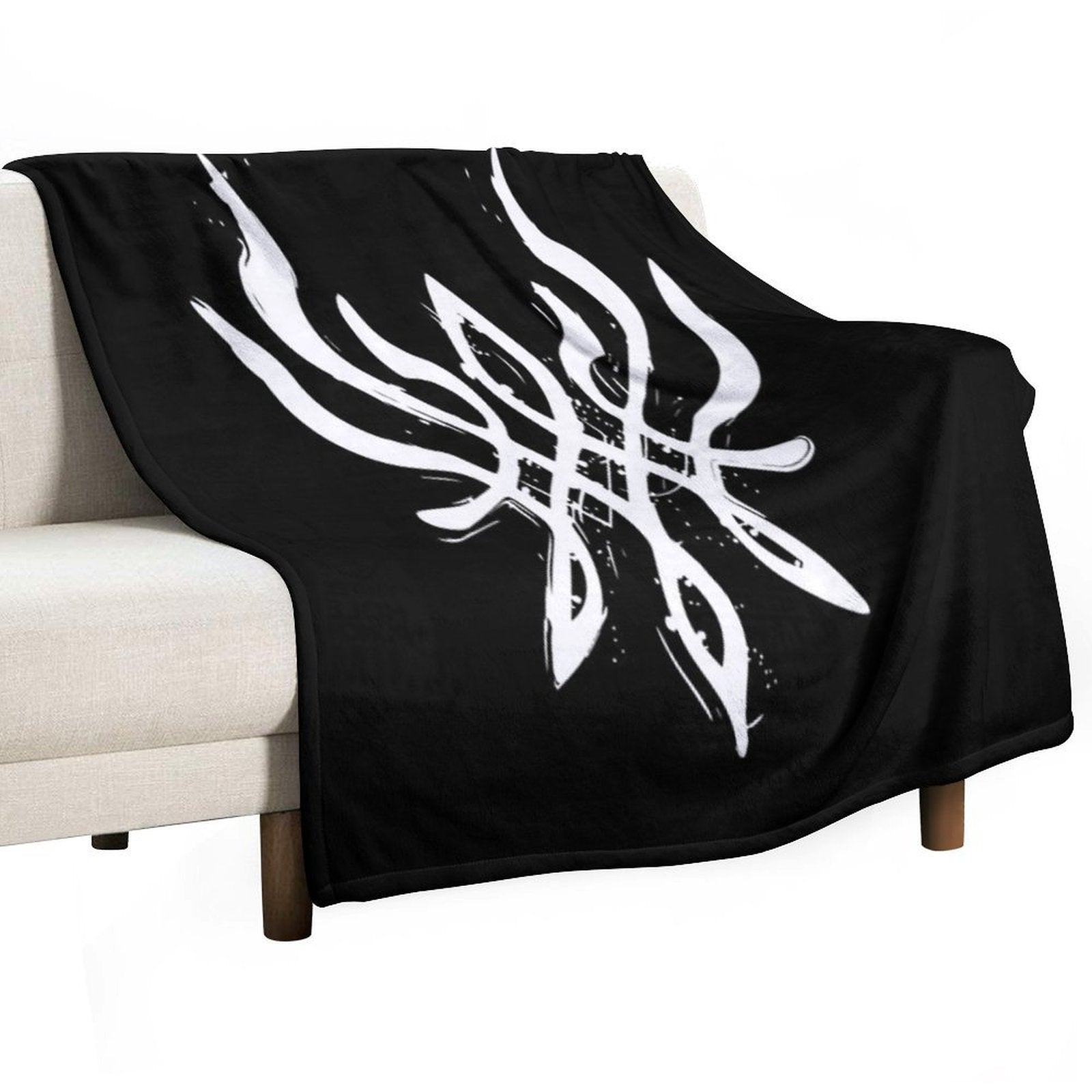 Fire Emblem™ Three Houses - Byleth Crest of Flames (Blazing Version) [White] Quick-dry Throw Blanket
