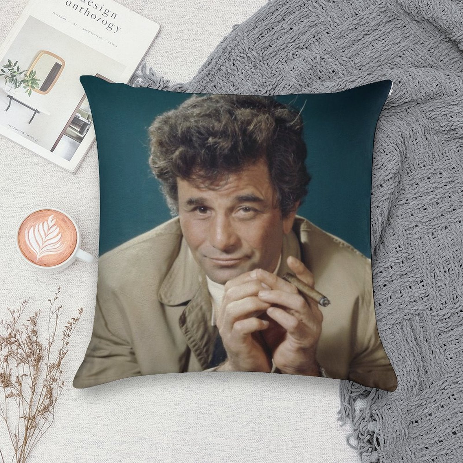 Columbo Soft Bedroom Essential Throw Pillow