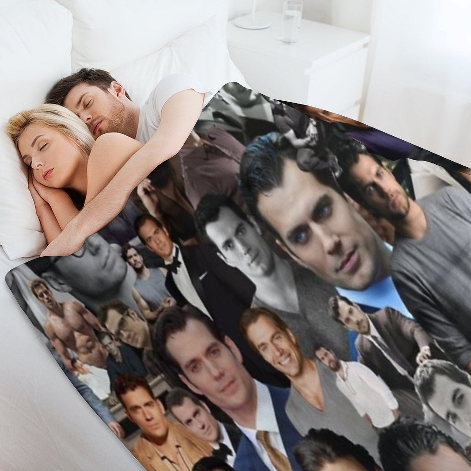 Henry Cavill Collage Lightweight Throw Blanket