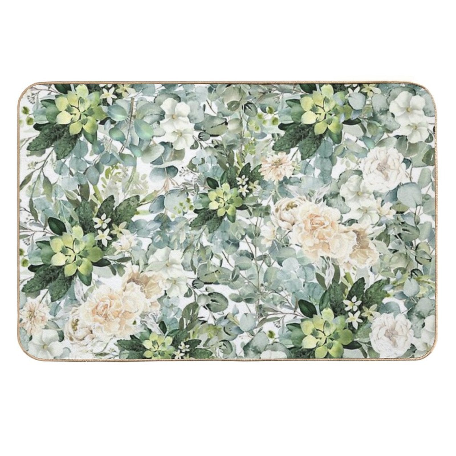 Foliage Burst  Easy To Clean Bath Mat