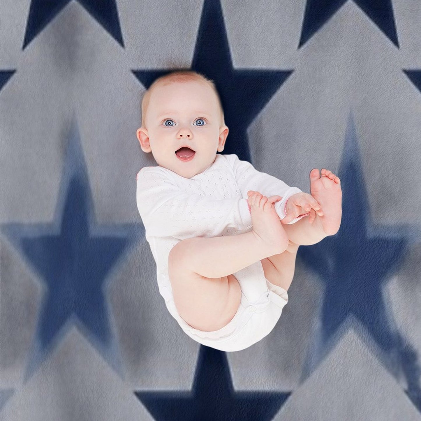 Star Pattern Machine-washable Throw Blanket