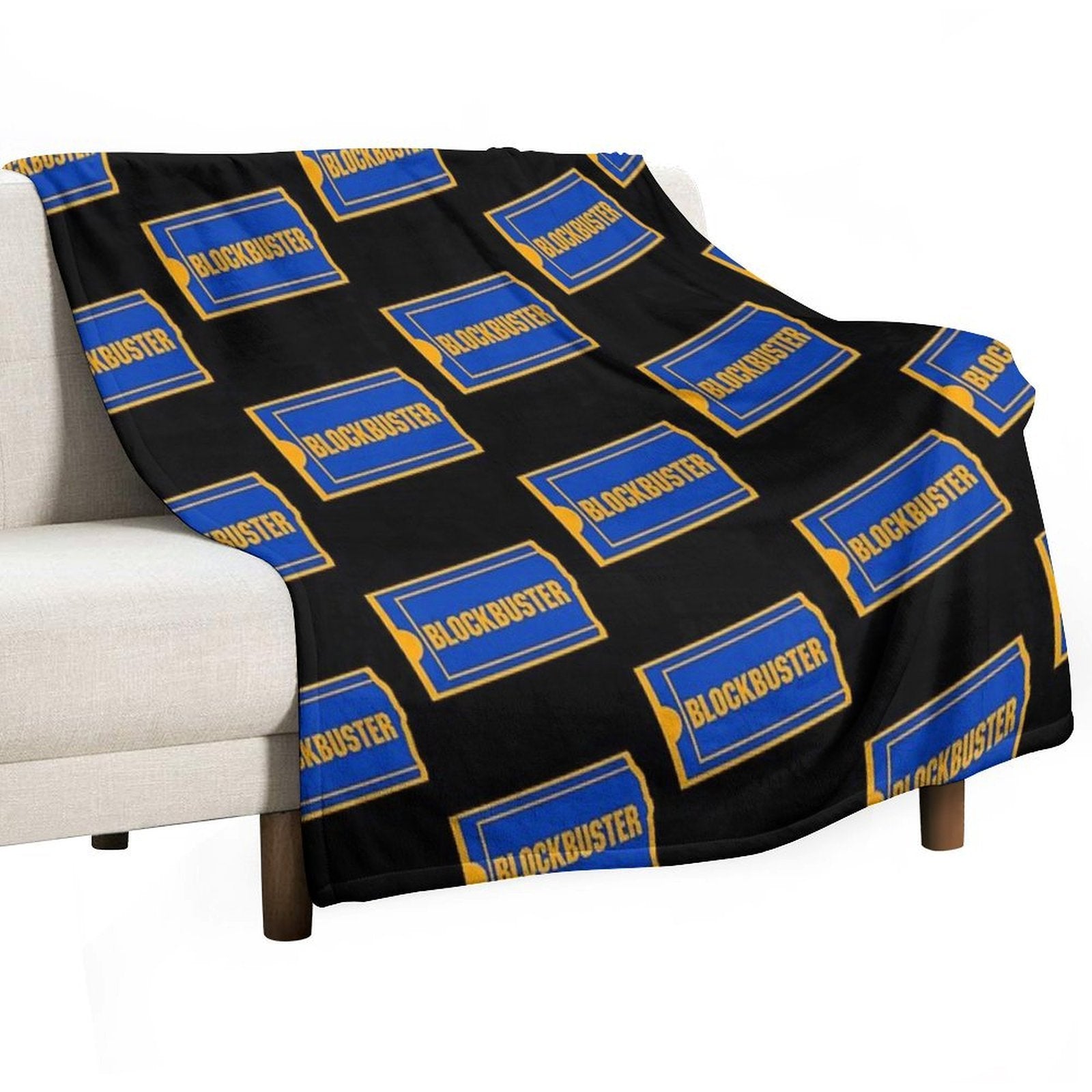 Blockbuster Logo Travel-friendly Throw Blanket
