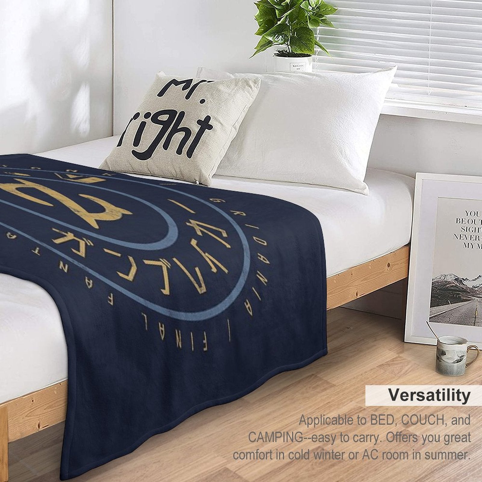 Final Fantasy XIV Gunbreaker Easy Care Throw Blanket