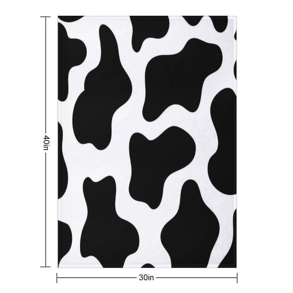 Cow Print Velvety-soft Throw Blanket