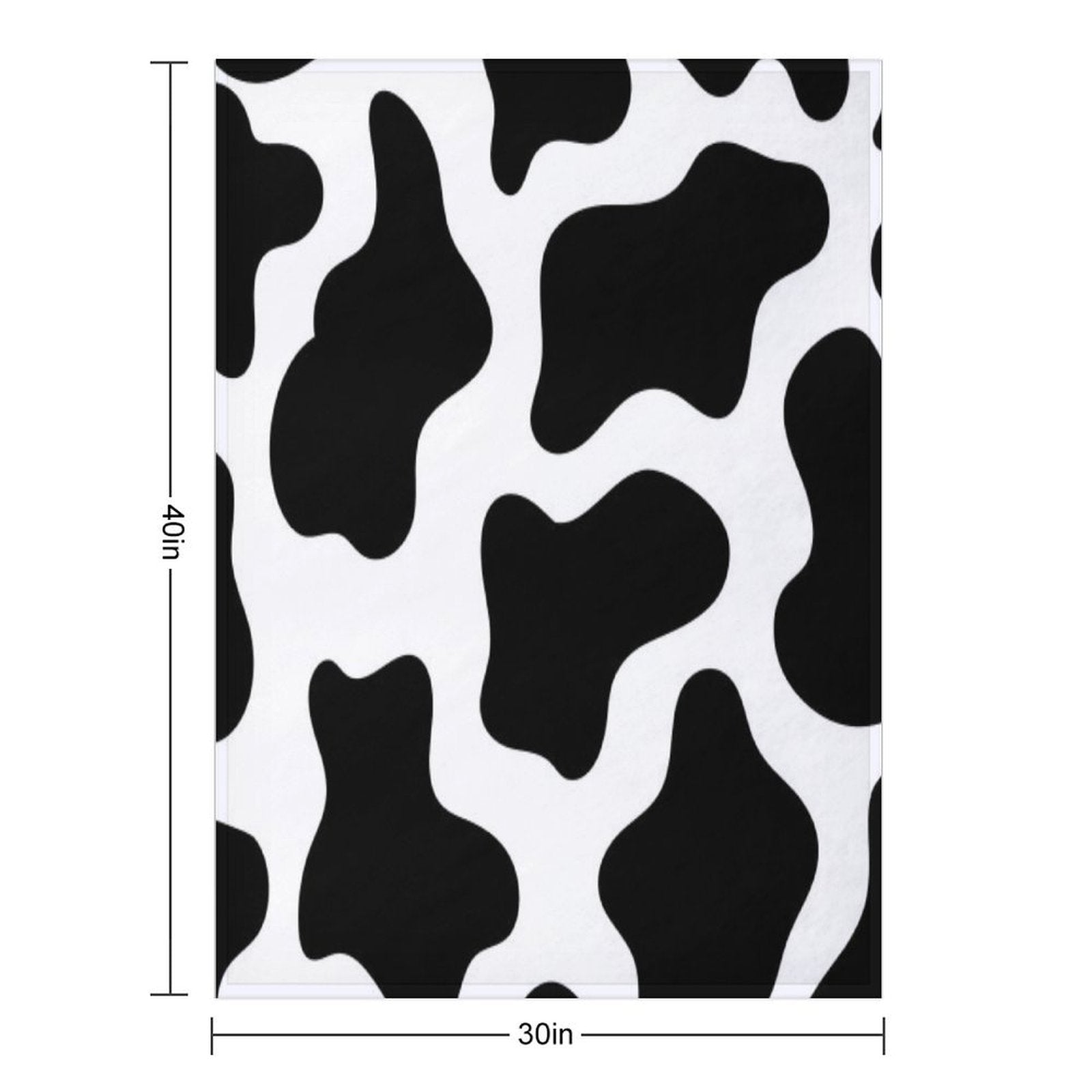 Cow Print Velvety-soft Throw Blanket