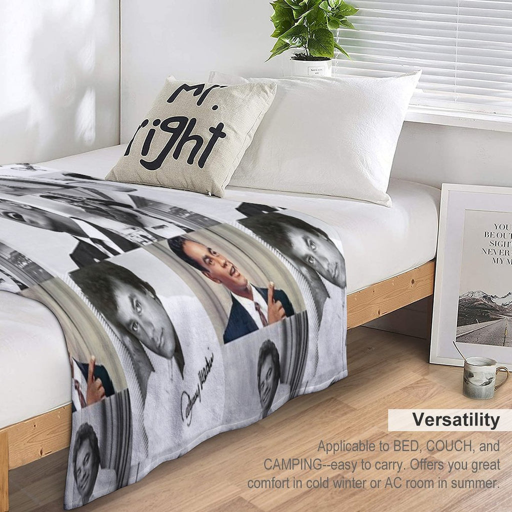 Johnny Mathis Collage Plush Throw Blanket