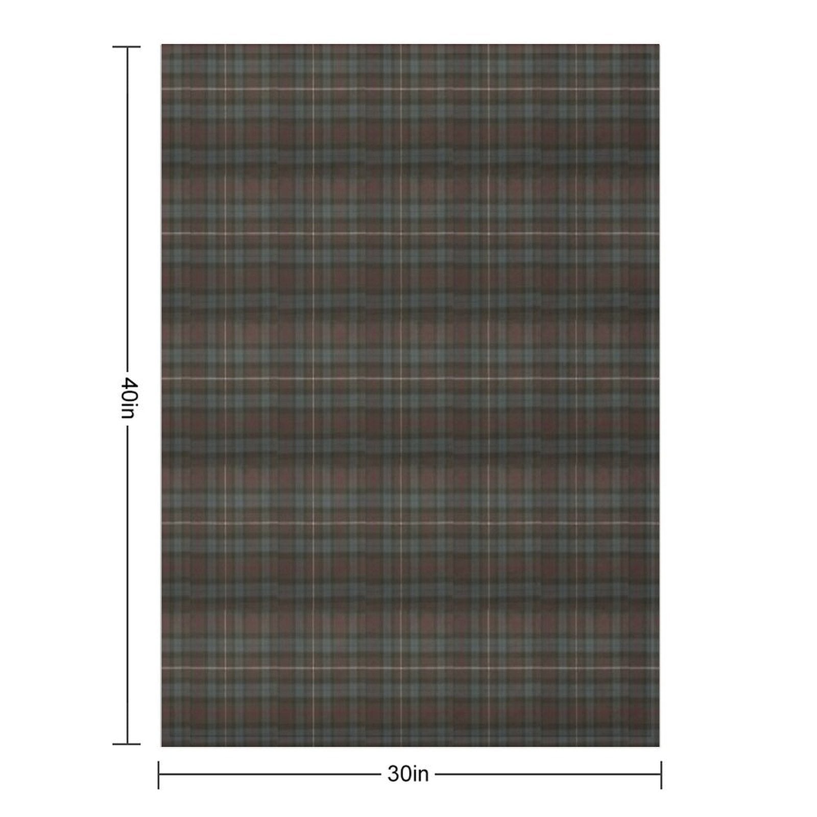 Clan Fraser Hunting Tartan Plush Throw Blanket