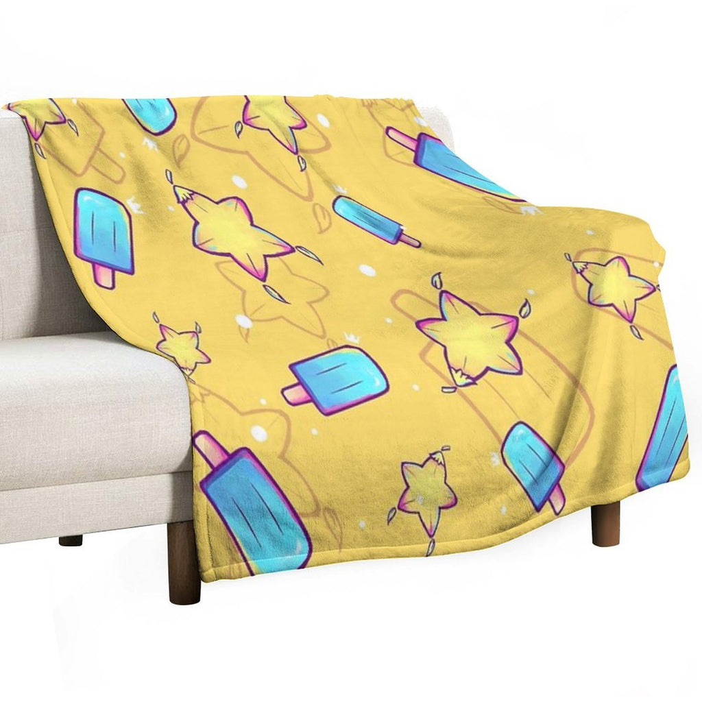 Kingdom Hearts Seasalt And Paopu Pattern Wrinkle-free Throw Blanket