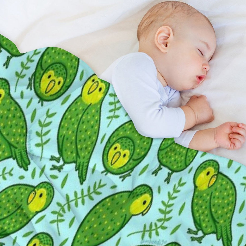 Kakapo Velvety-soft Throw Blanket