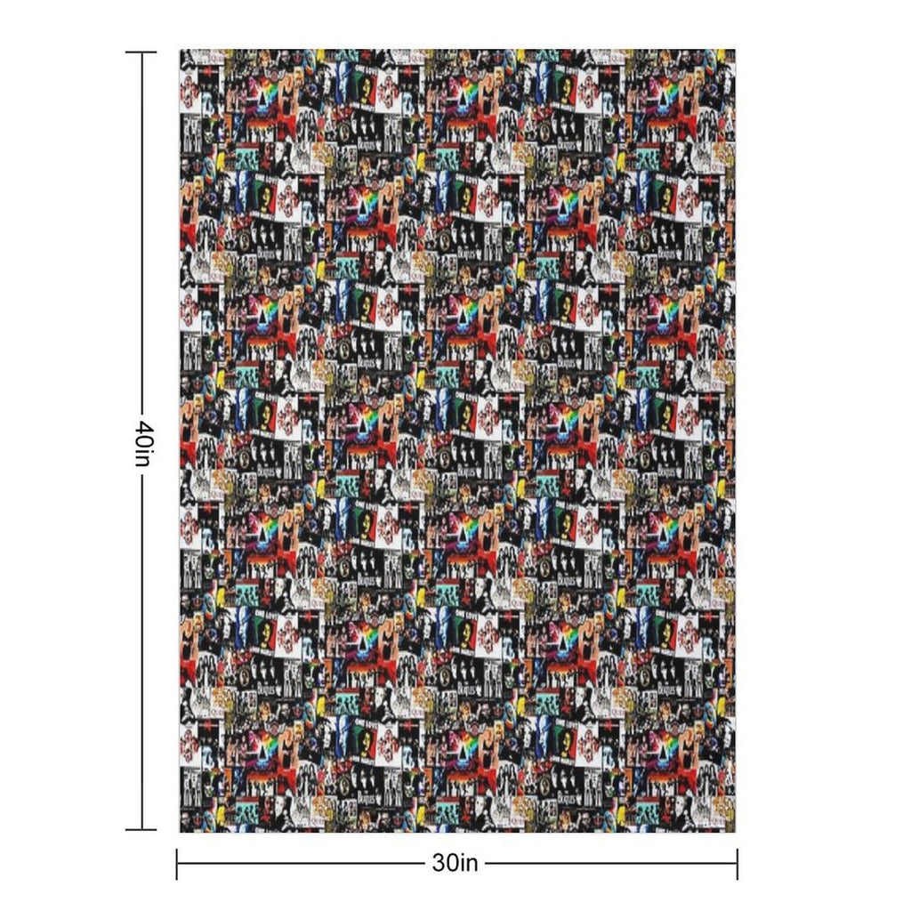 Rock Collage Anti-pilling Throw Blanket
