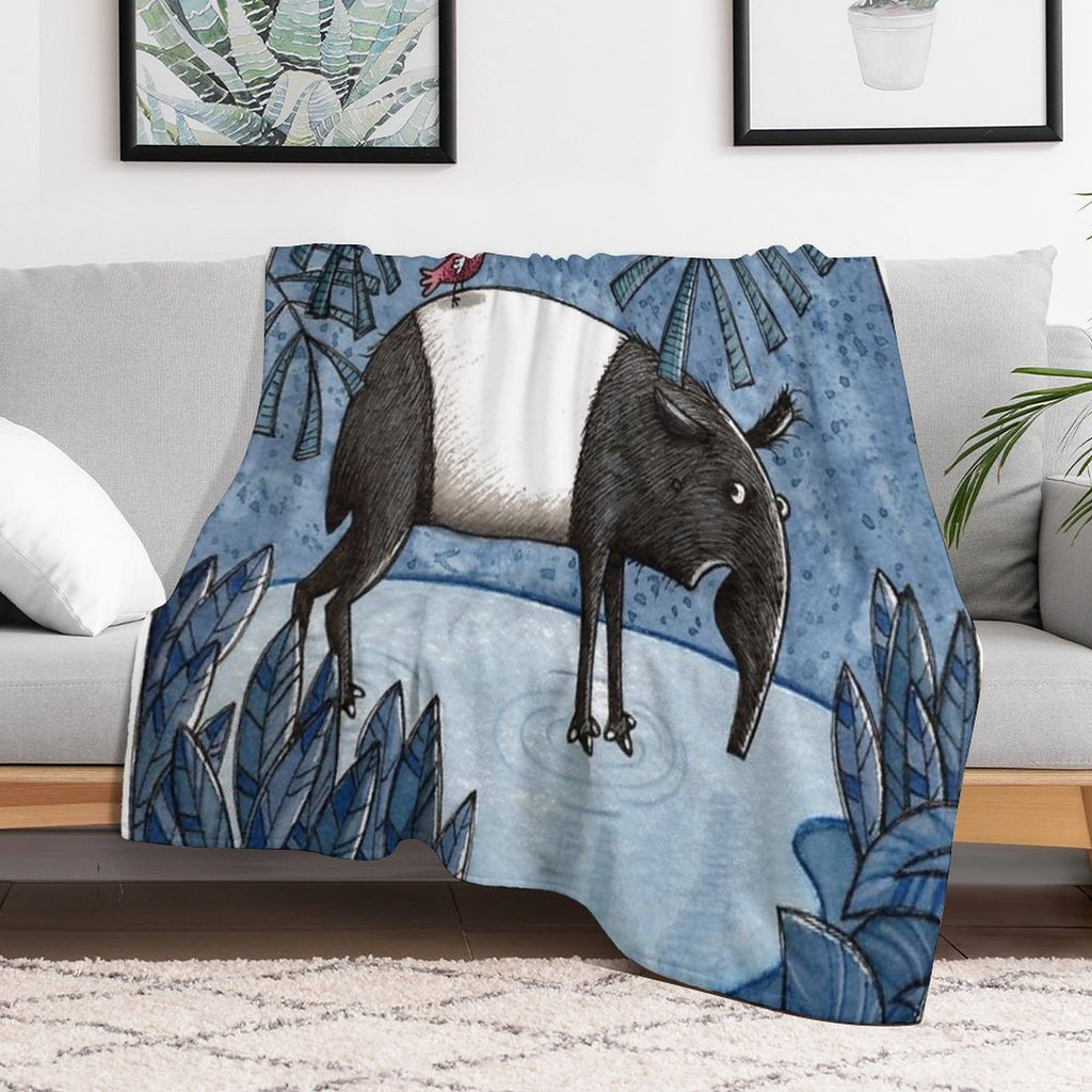 Welcome To The Jungle - Tapir - Schabrackentapir Durable Throw Blanket