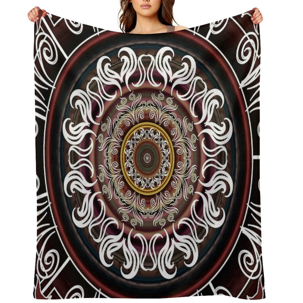 Mandala No. 4 Sustainable Throw Blanket