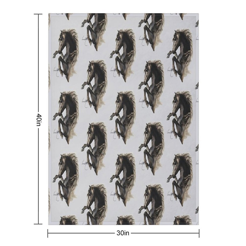 Black Fury (Cut-Out) Multi-functional Throw Blanket