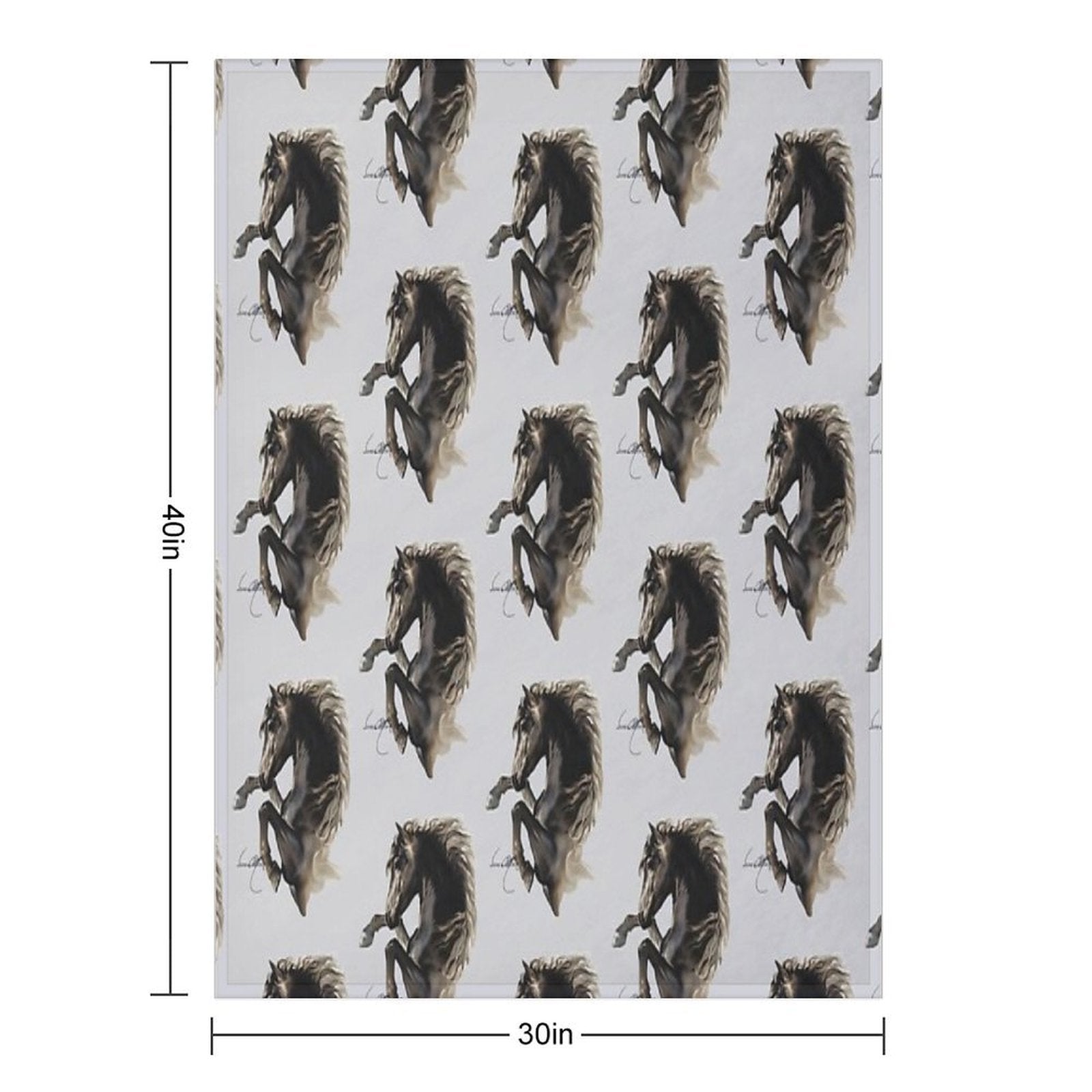 Black Fury (Cut-Out) Multi-functional Throw Blanket