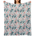 Dragons Pastel Floral Comfort Throw Blanket