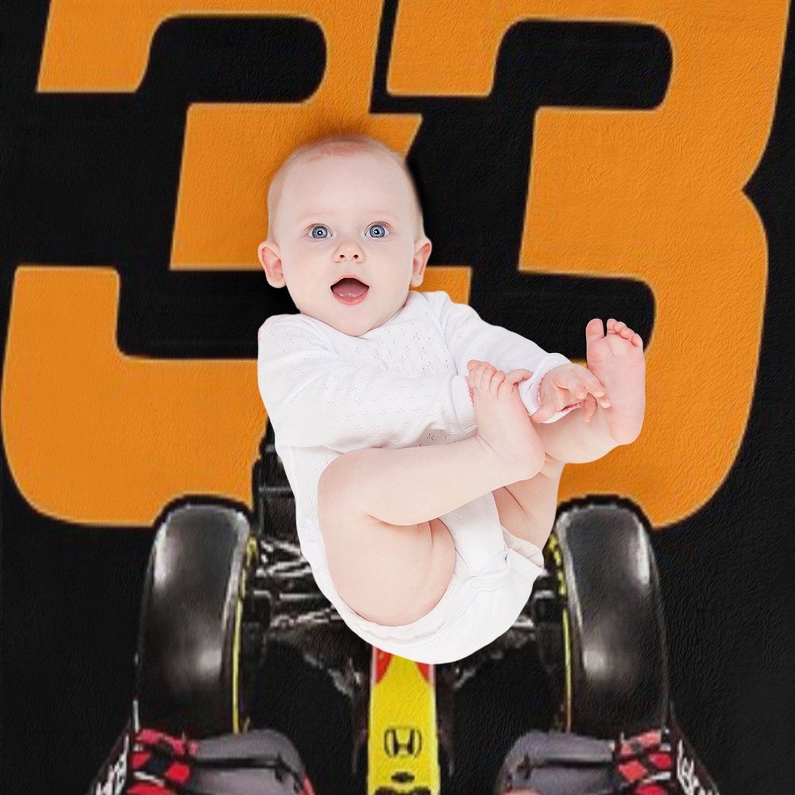 Max Verstappen 33 Formula 1  Design 3 Versatility Throw Blanket