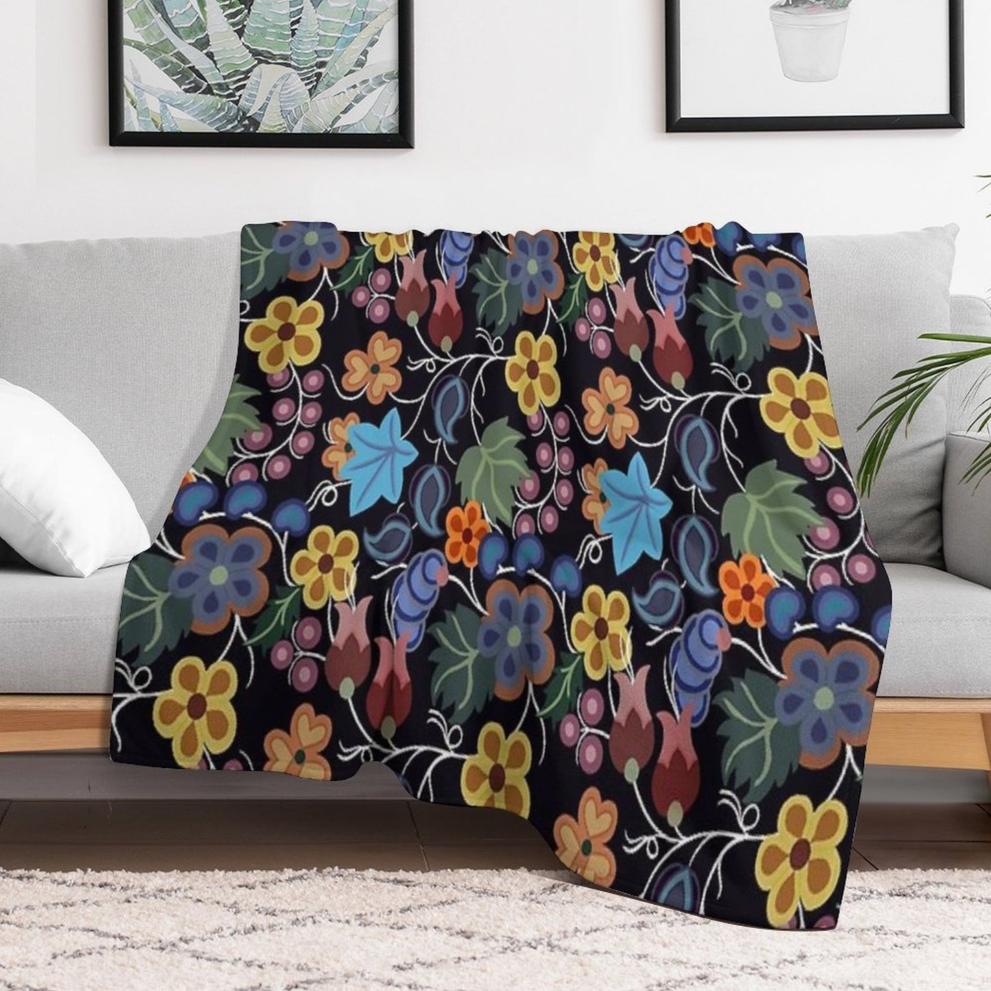 Zaagi’idiwin Versatility Throw Blanket