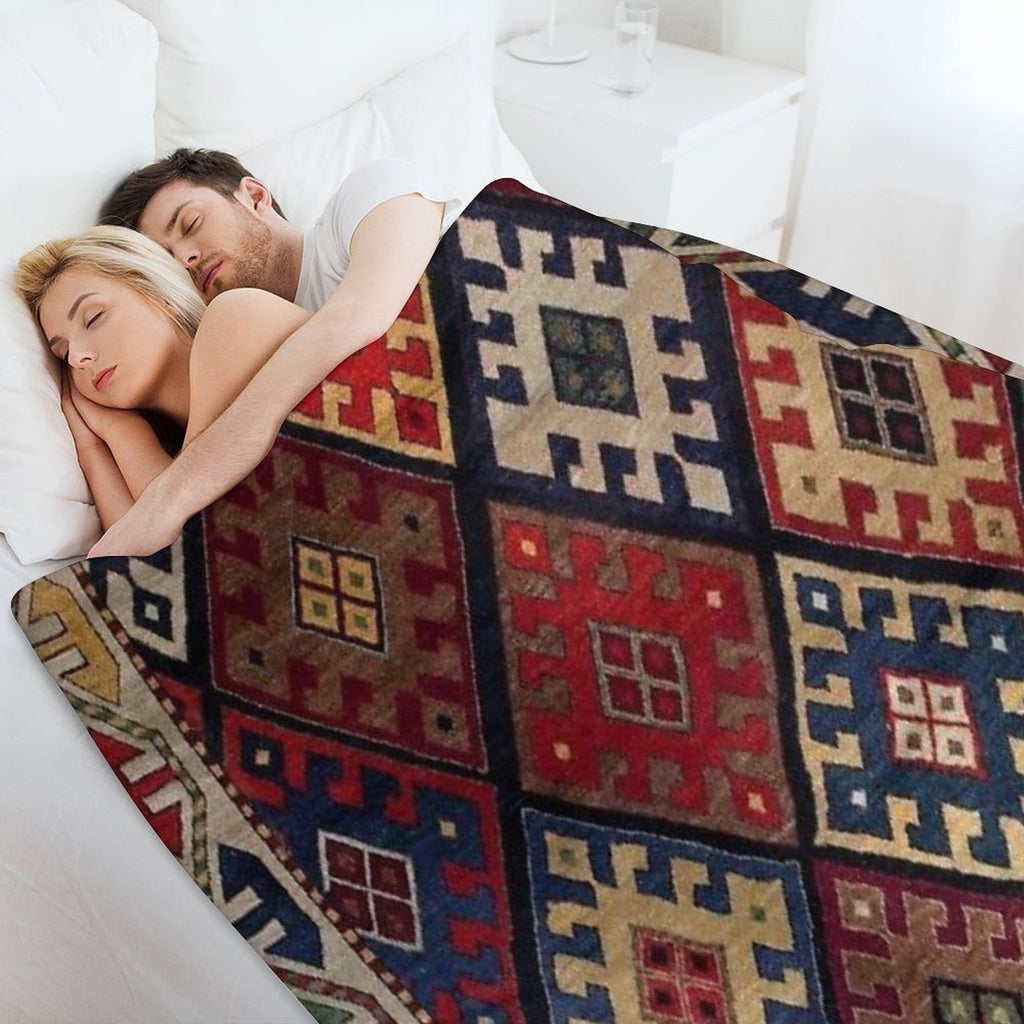 Ethnic Oriental Pattern Multi-functional Throw Blanket