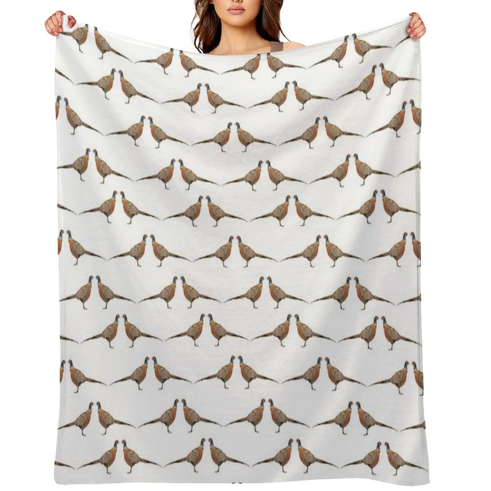 Pheasant Pattern Premium Throw Blanket