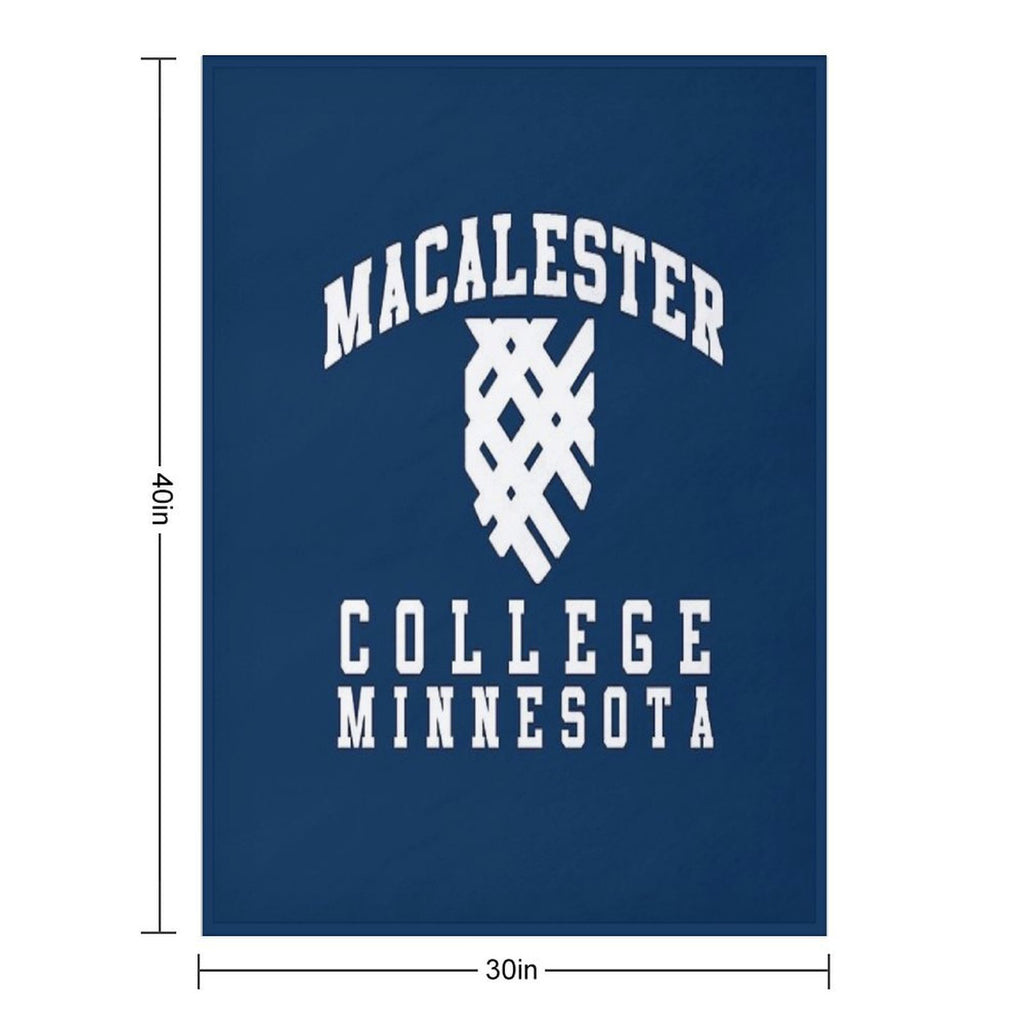 Vintage Macalester College Minessota Compact Throw Blanket