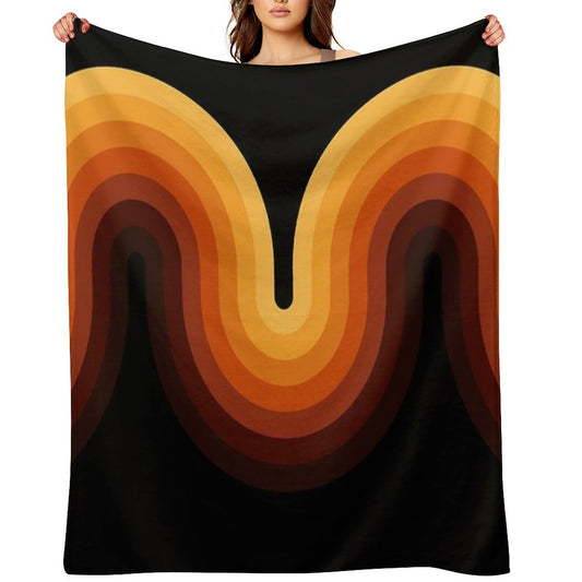 Retro Wave Anti-pilling Throw Blanket