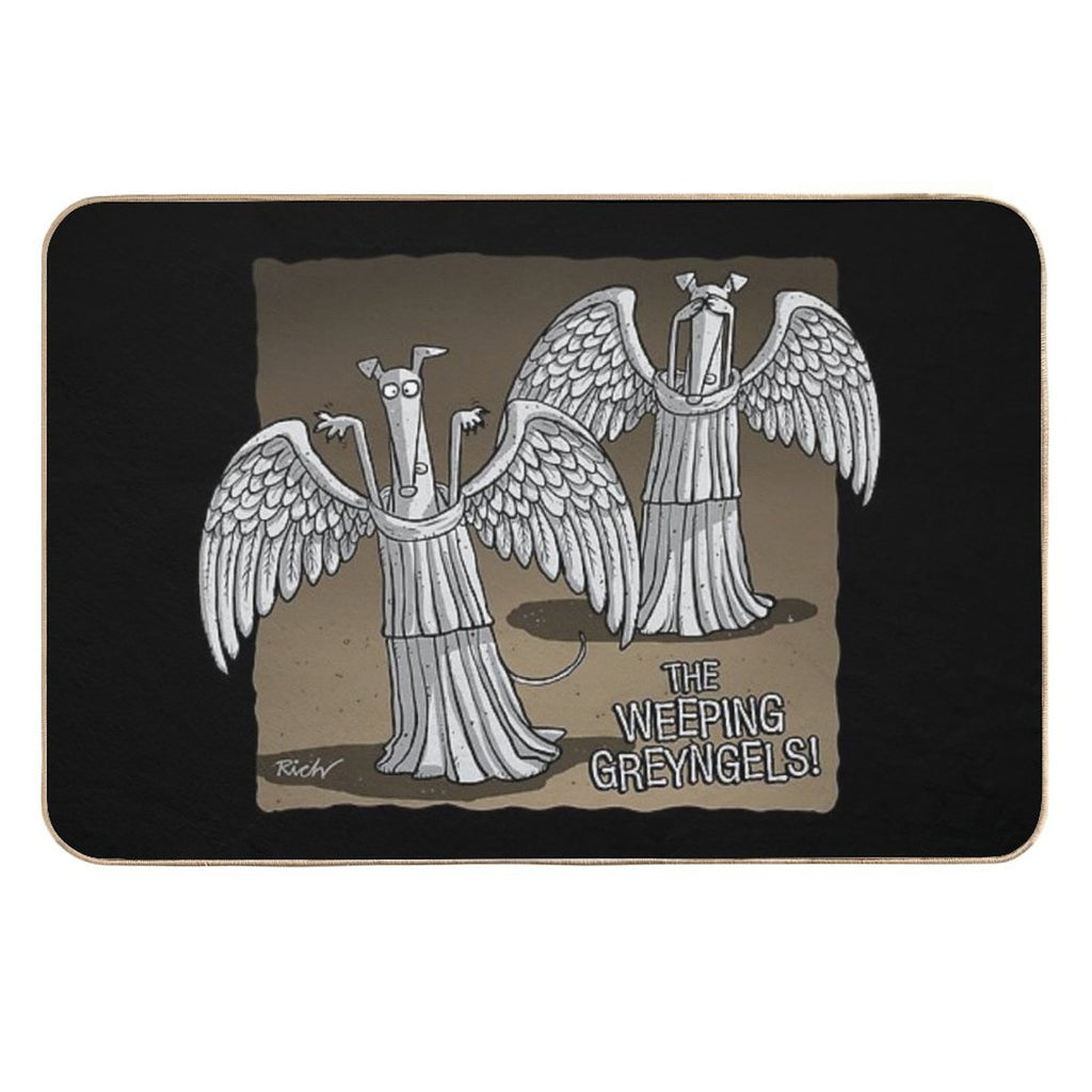 The Weeping Greyngels  Non-Slip Bath Mat