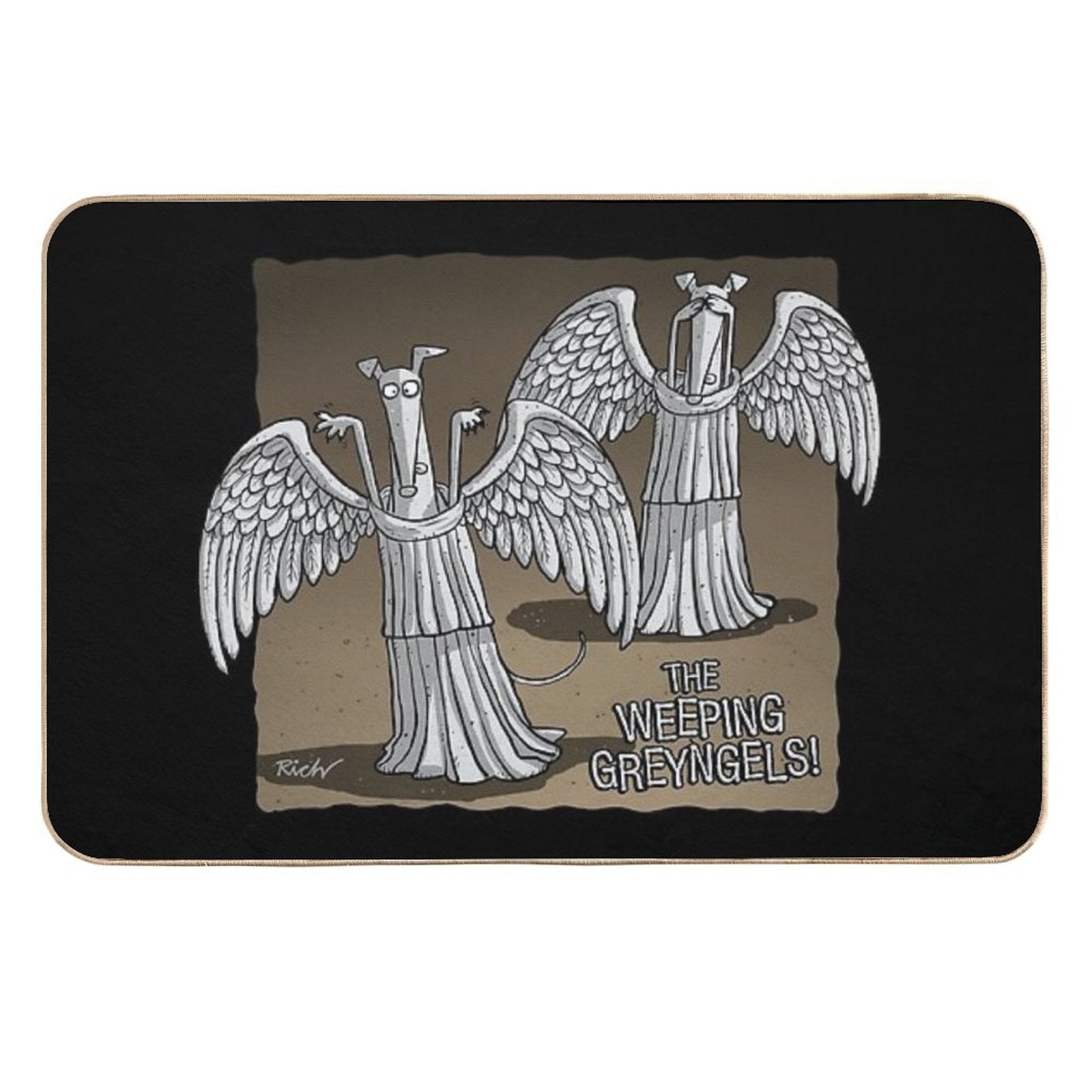 The Weeping Greyngels  Non-Slip Bath Mat