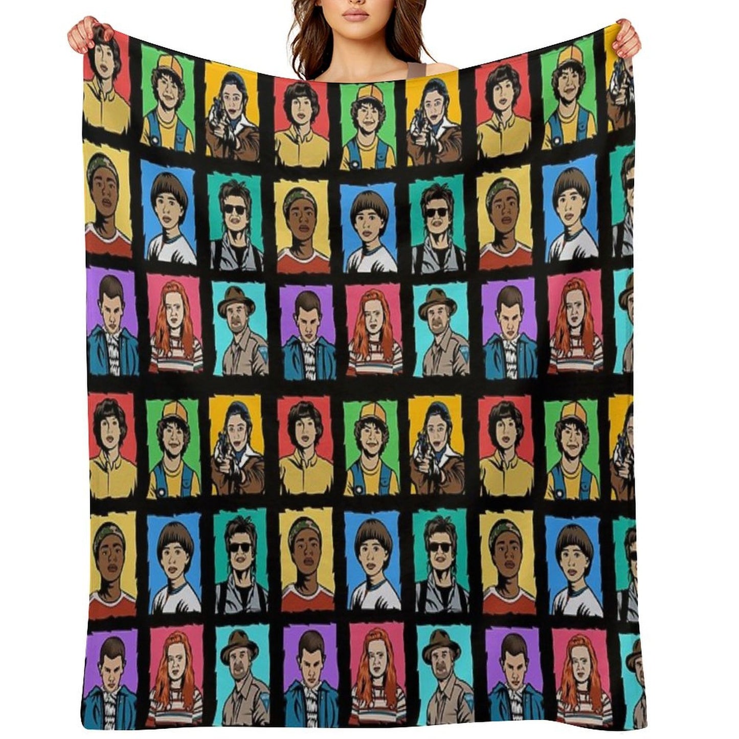Stranger Things Art Comfort Throw Blanket