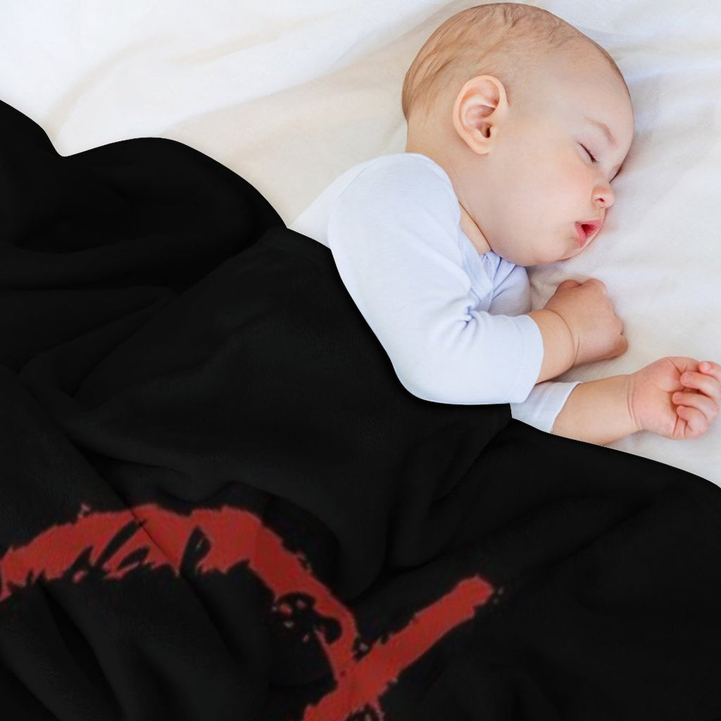 Slenderman Symbol Plush Throw Blanket