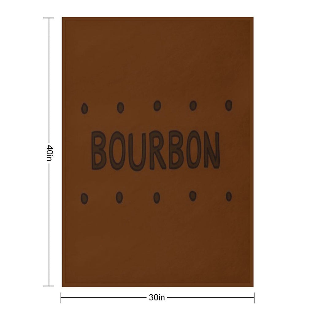 Chocolate Bourbon Biscuit Sustainable Throw Blanket