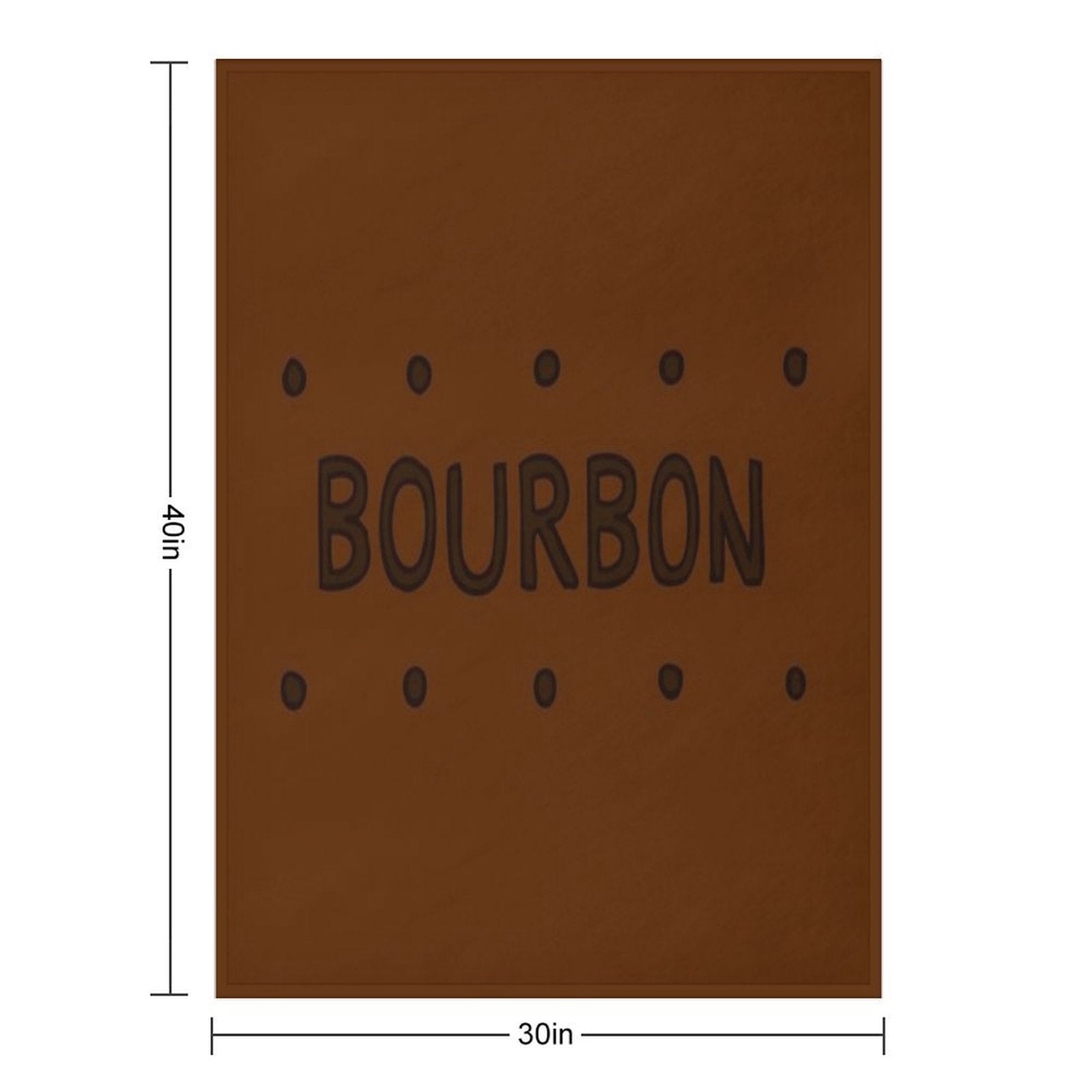 Chocolate Bourbon Biscuit Sustainable Throw Blanket