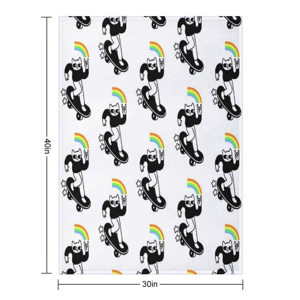 Coolest Cat Multi-functional Throw Blanket