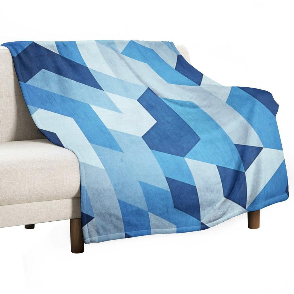 Abstract Geometry Compact Throw Blanket
