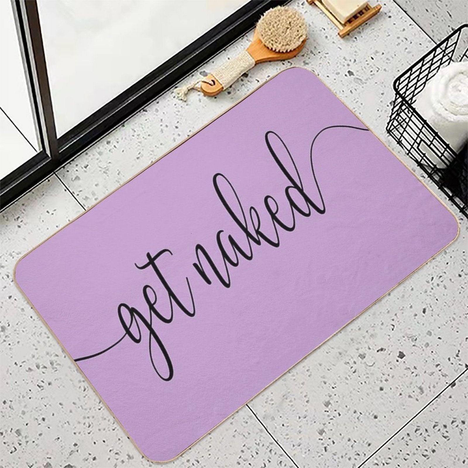 Get Naked Lilac  High-Traffic Bath Mat