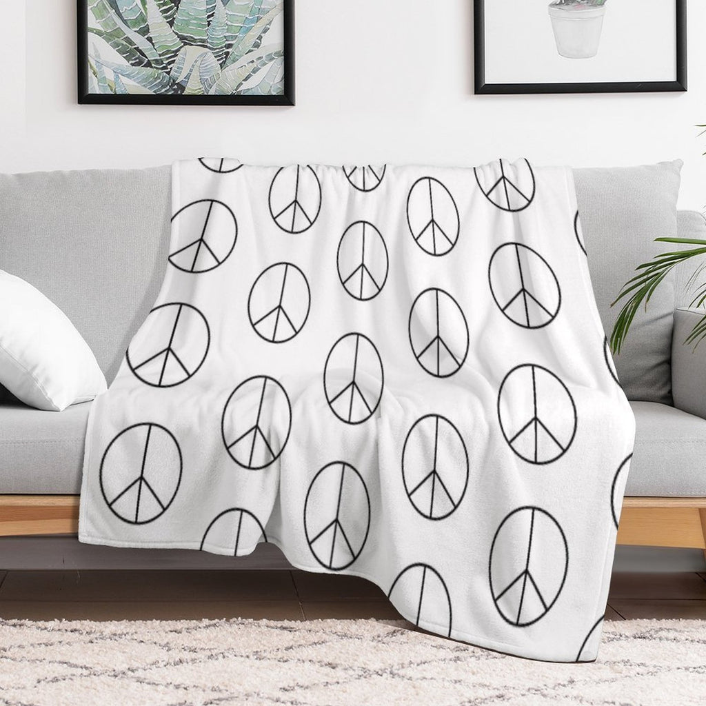 Peace Travel-friendly Throw Blanket