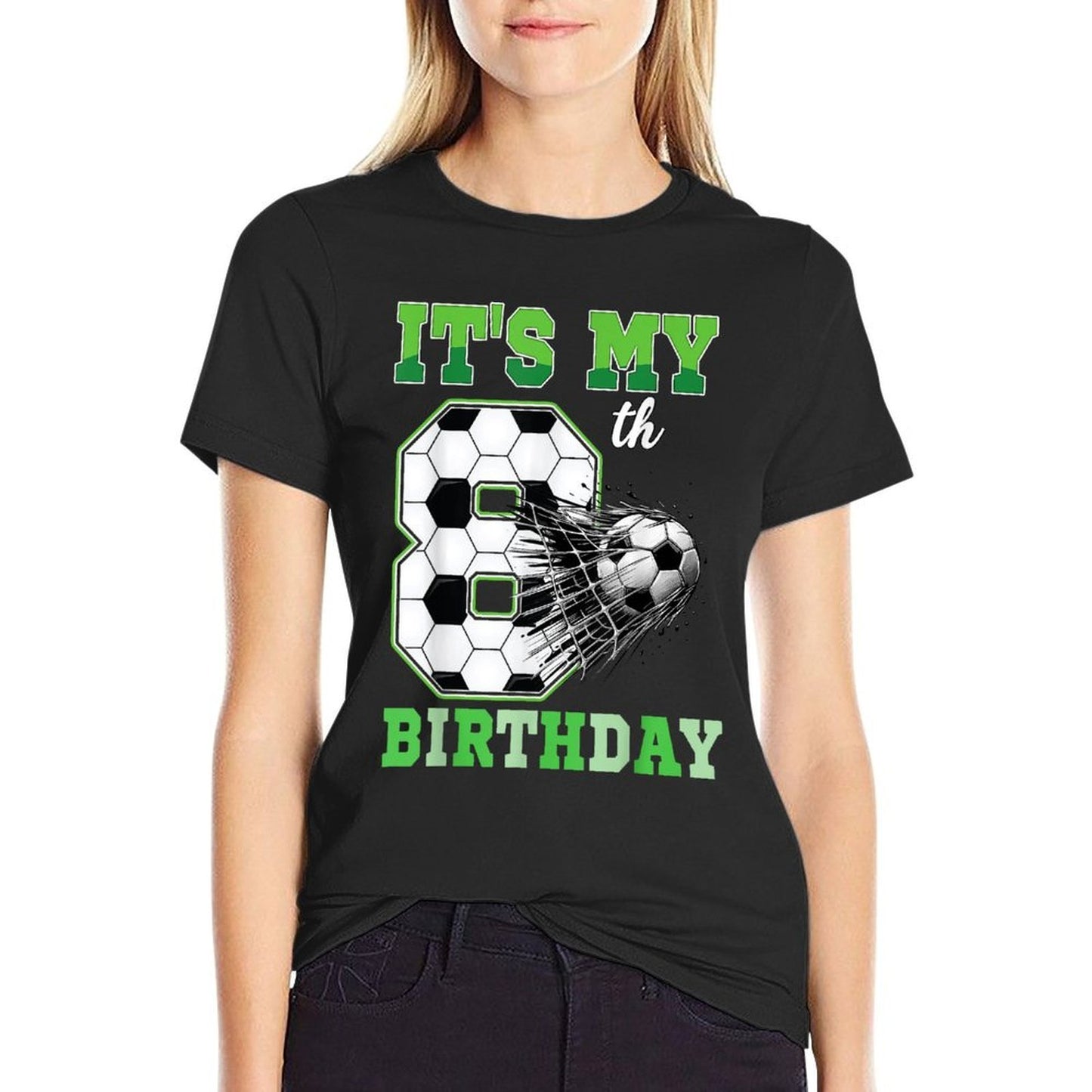 Birthday Boys 8 Soccer Its My 8th Birthday Boys Soccer  Wrinkle-resistant T-Shirt